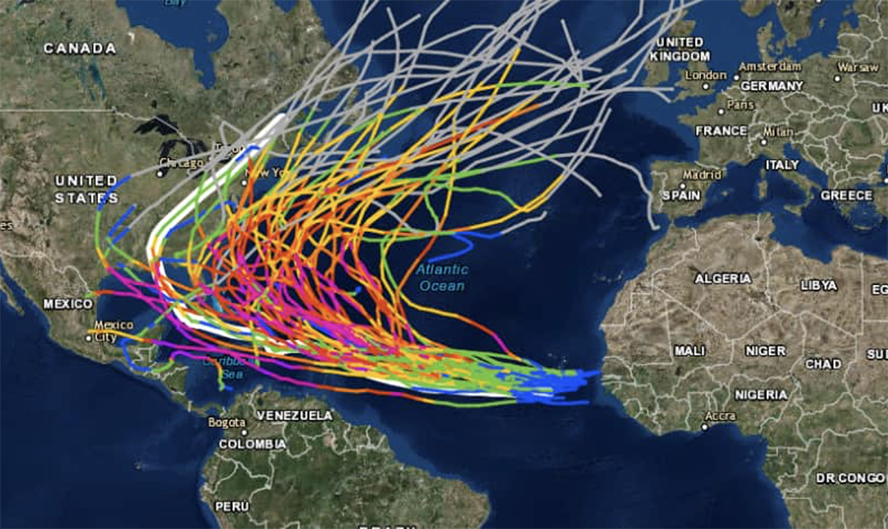 Huracanes en el Océano Atlántico