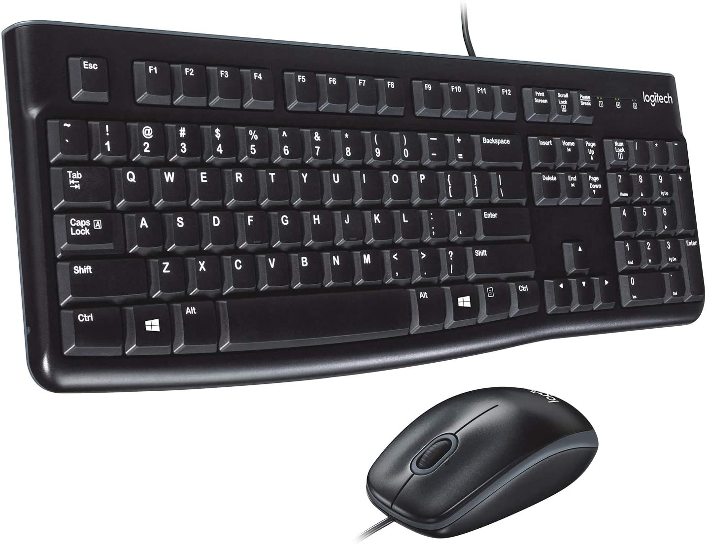 Logitech Desktop MK120 Combo de teclado y ratón USB duradero y cómodo